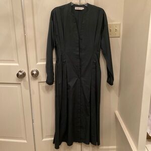 Tory Burch green shirt dress